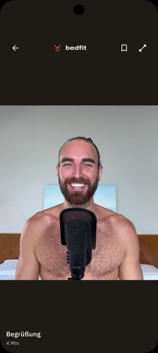 Bedfit app: video lesson with Till Zerfas